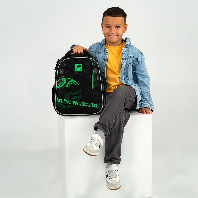 Рюкзак шкільний каркасний Kite Education Play&Win K25-555S-2. Фото 17