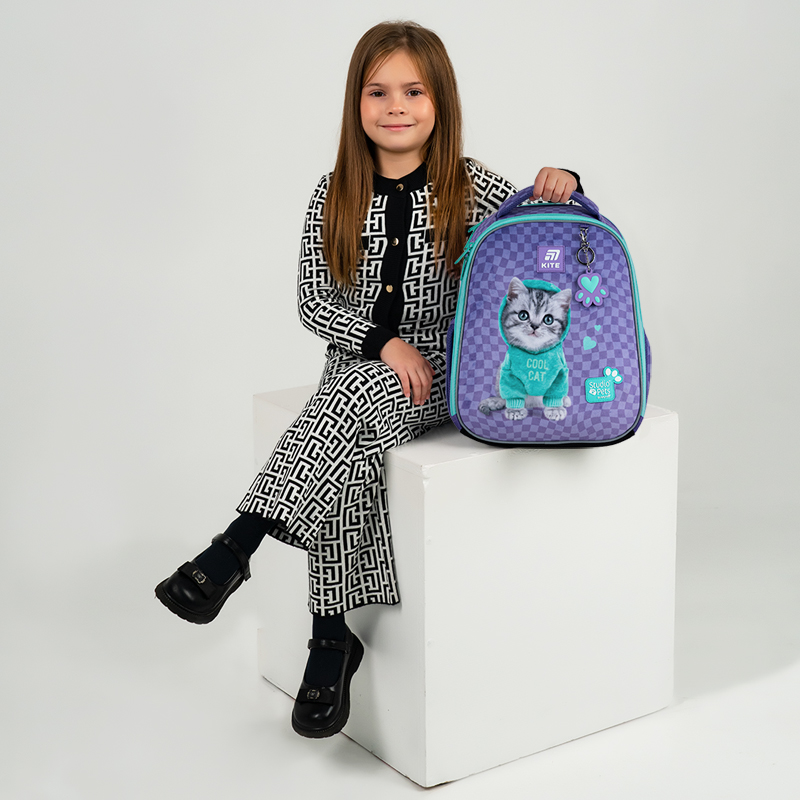 Рюкзак шкільний каркасний Kite Education Studio Pets SP25-555S-2. Фото 16
