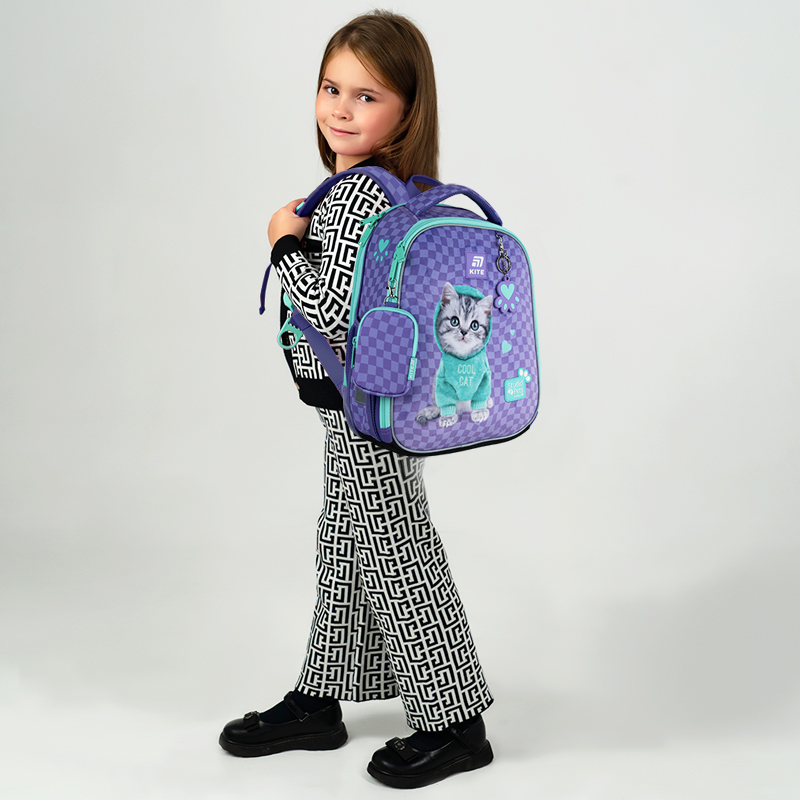 Рюкзак шкільний каркасний Kite Education Studio Pets SP25-555S-2. Фото 14