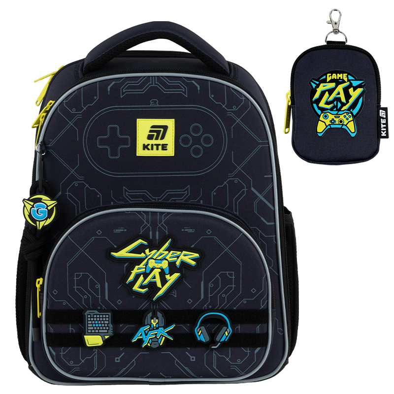 Рюкзак шкільний каркасний Kite Education Cyber K25-556M-2. Фото 3