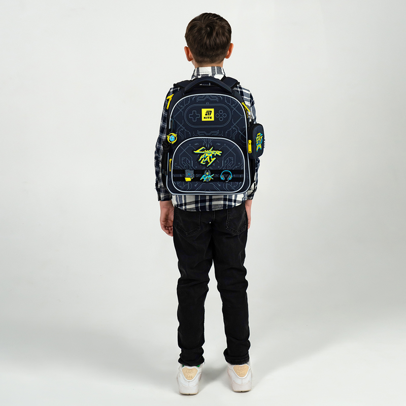 Рюкзак шкільний каркасний Kite Education Cyber K25-556M-2. Фото 18