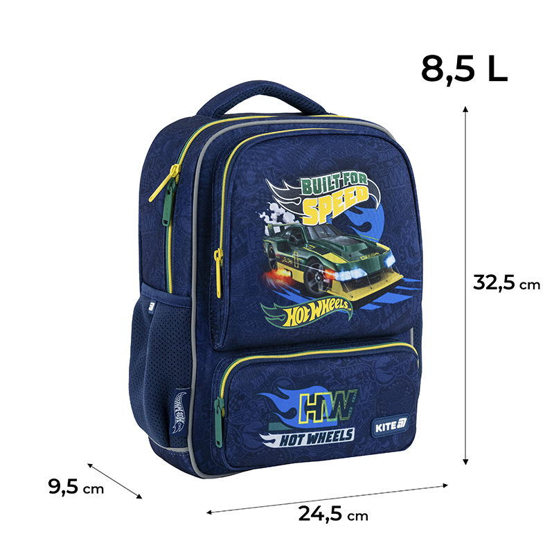 Рюкзак дитячий Kite Kids Hot Wheels HW25-559XS. Фото 2