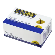 Кнопки золотисті Buromax 100 шт BM.5103