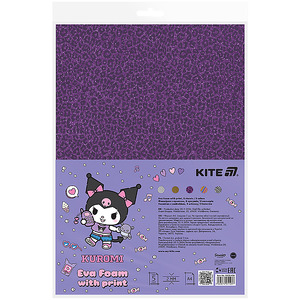 Фоаміран з принтом Kite Kuromi А4 5 аркушів HK24-434