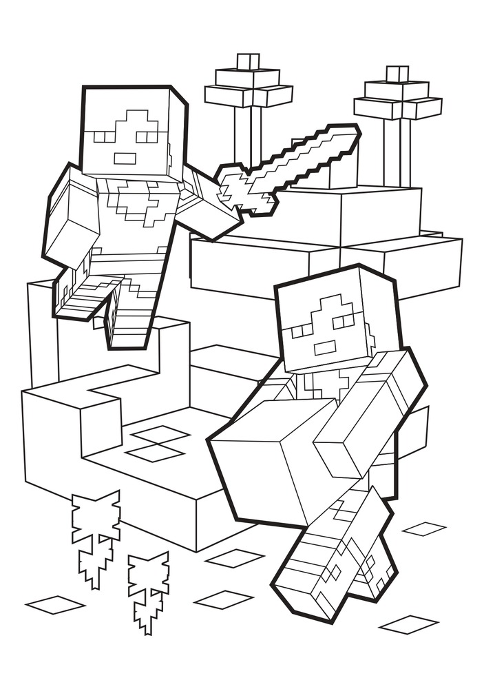 Книжка-розмальовка Minecraft (синя). Фото 4