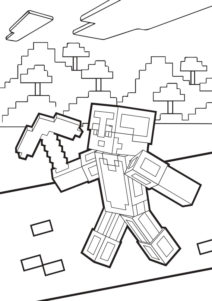 Книжка-розмальовка Minecraft (синя). Фото 9