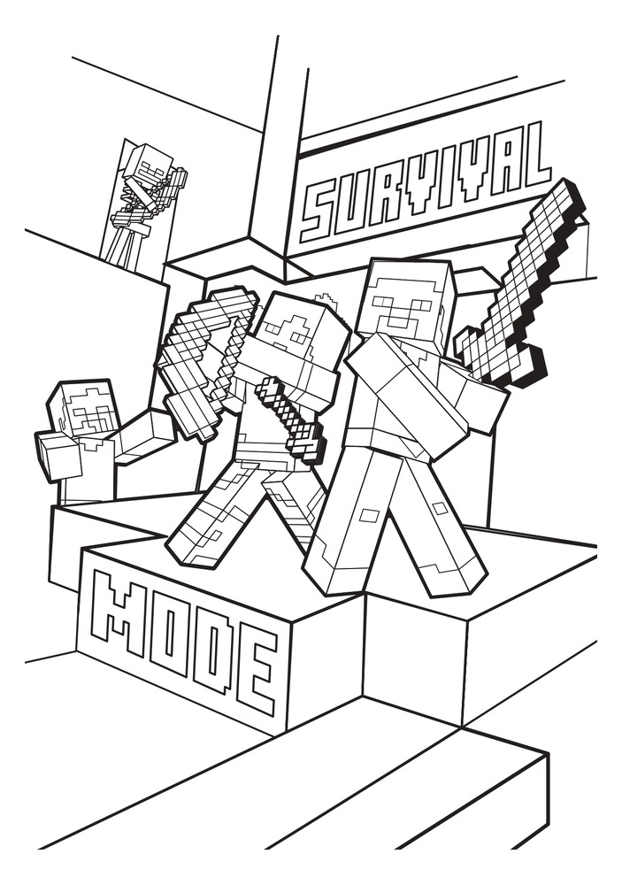 Книжка-розмальовка Minecraft (синя). Фото 5