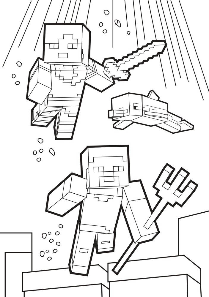 Книжка-розмальовка Minecraft (синя). Фото 7