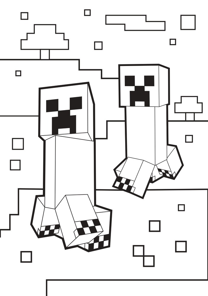 Книжка-розмальовка Minecraft (синя). Фото 2