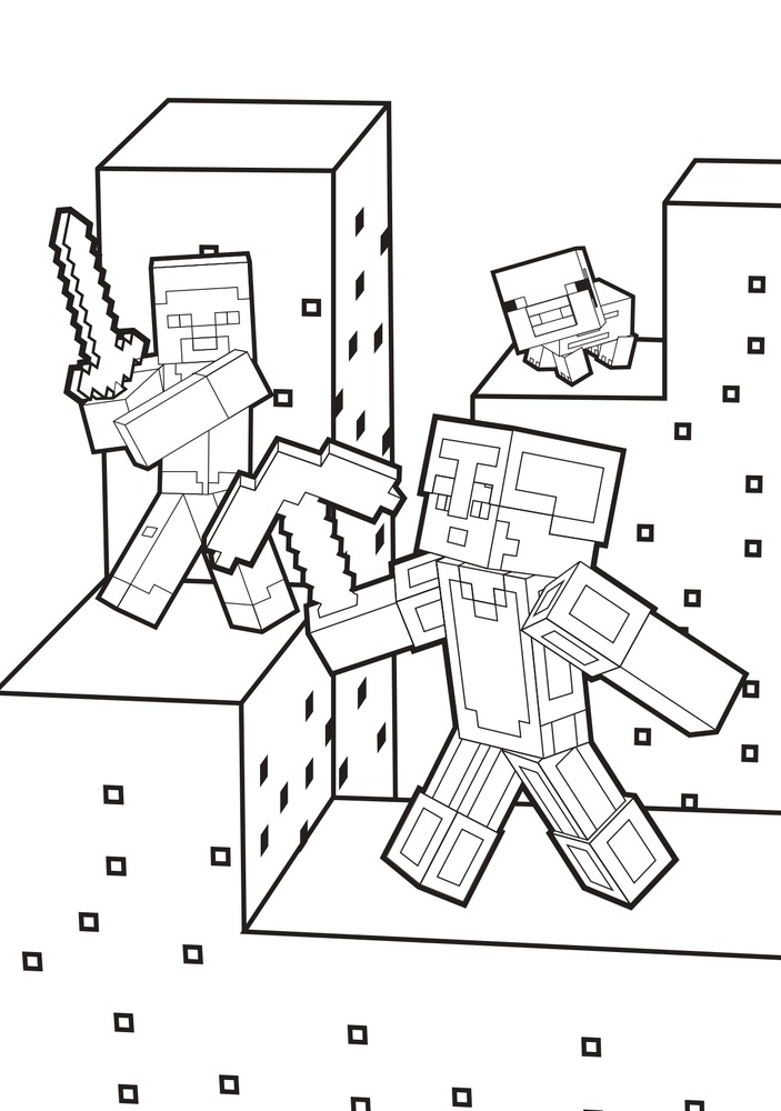 Книжка-розмальовка Minecraft (синя). Фото 8