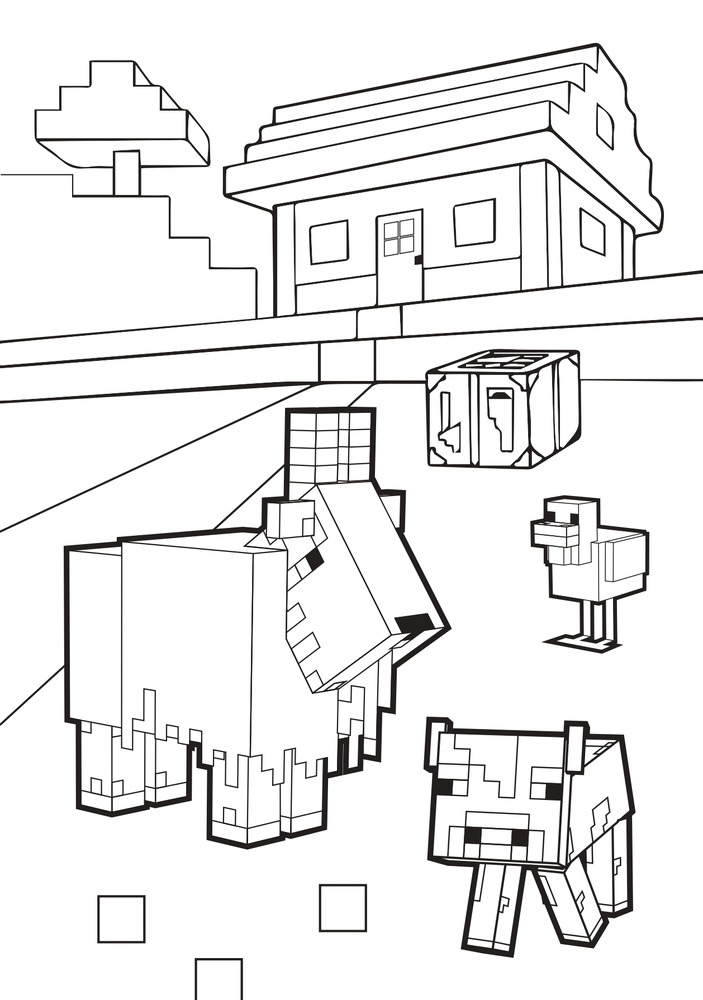 Книжка-розмальовка Minecraft (синя). Фото 3