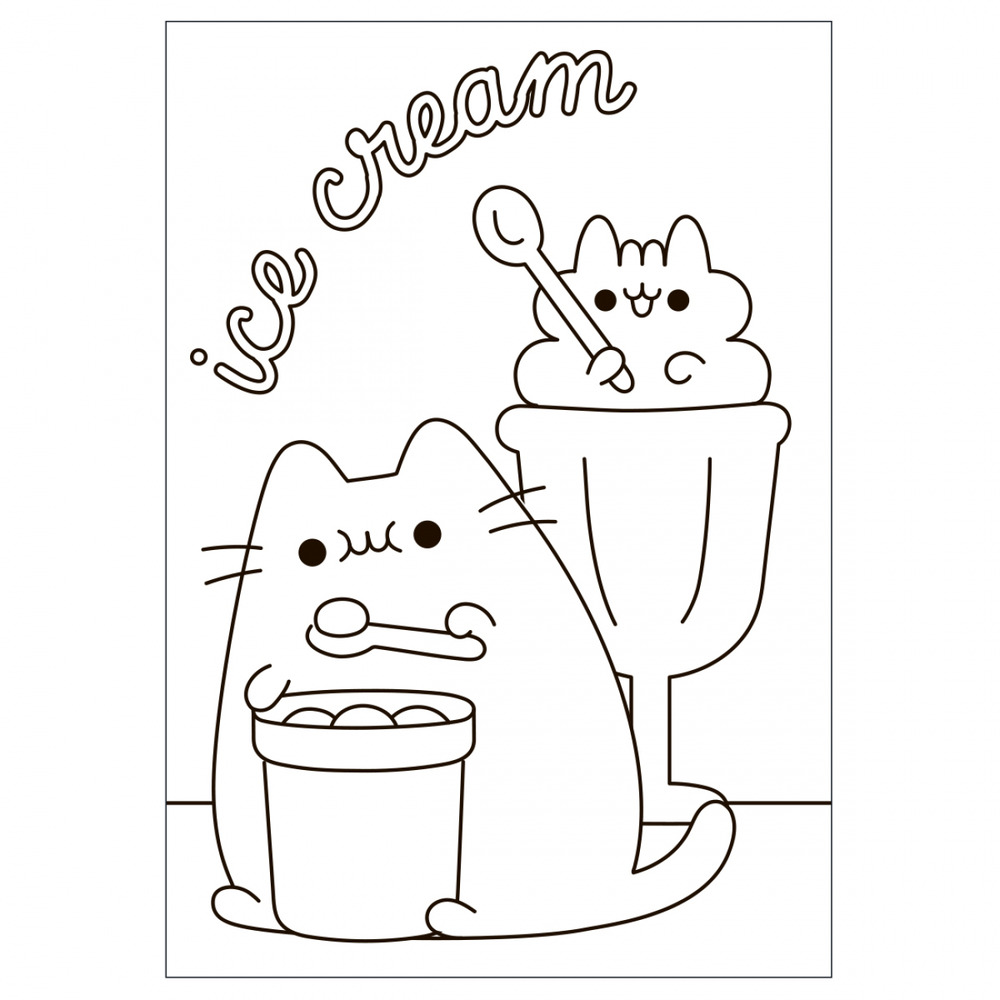 Книжка-розмальовка Pusheen (рожева). Фото 3