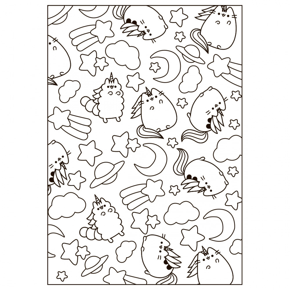 Книжка-розмальовка Pusheen (фіолетова). Фото 2