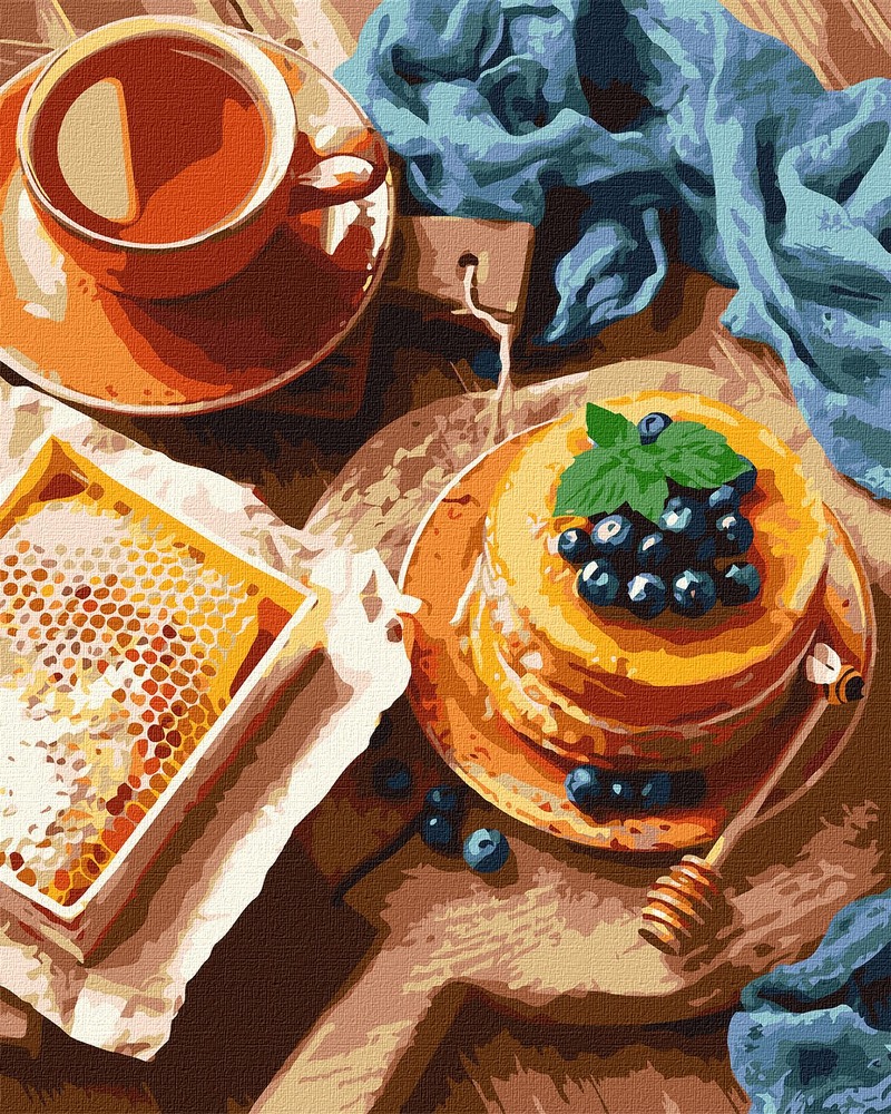 Ideyka Картина за номерами. Панкейки до чаю 40х50 см
