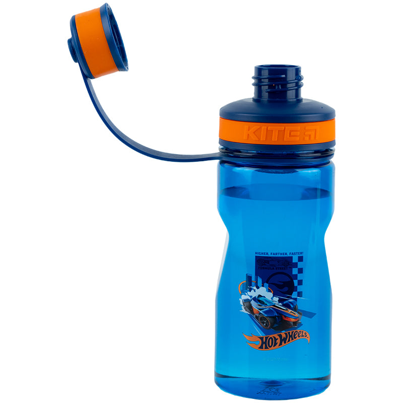 Пляшечка для води Kite Hot Wheels HW24-397, 500 мл, синя. Фото 7