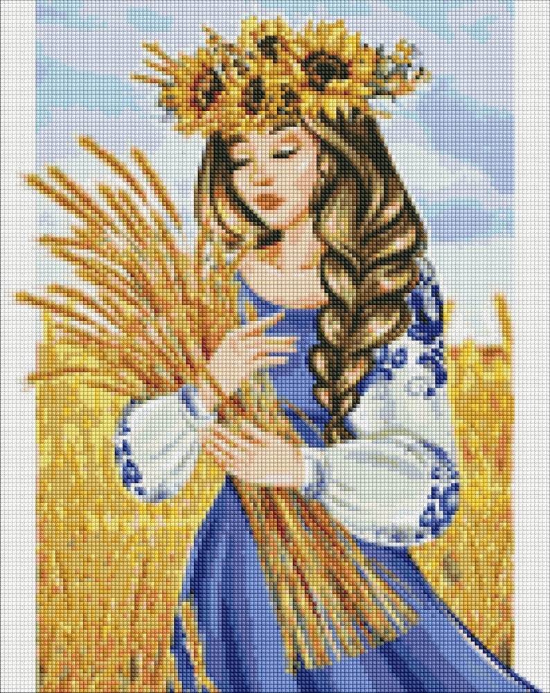 Ideyka Алмазна мозаїка "Моя рідна земля" 40х50см