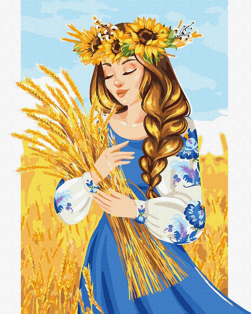 Ideyka Картина за номерами. Моя рідна земля 40х50 см