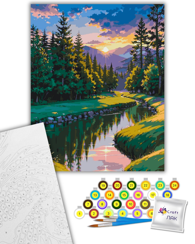ArtCraft Картина за номерами. На світанку 40х50 см. Фото 2