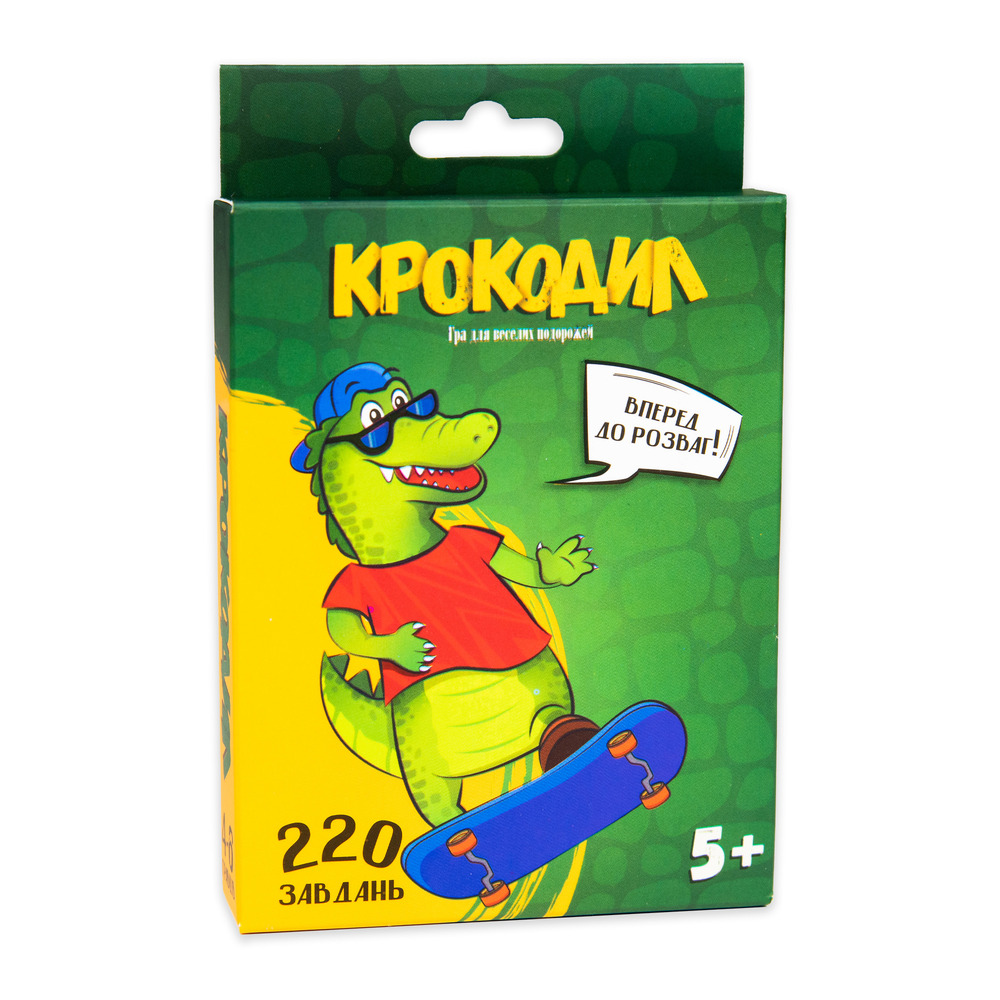 Настільна гра Stateg - Крокодил розважальна українською мовою (30339)