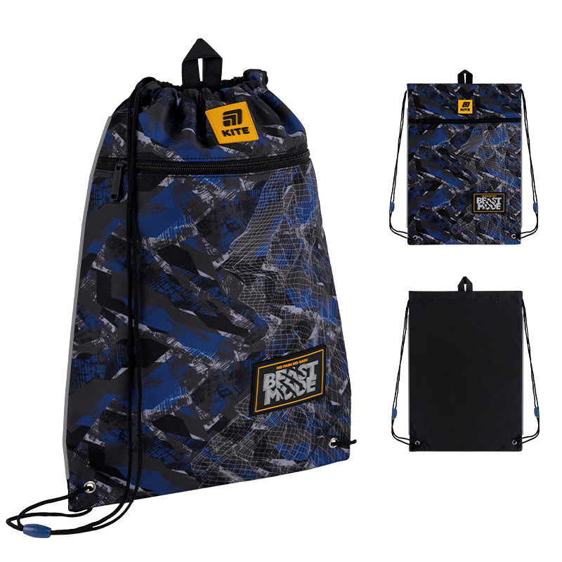 Сумка для взуття з кишенею Kite Beast Mode K25-601M-10