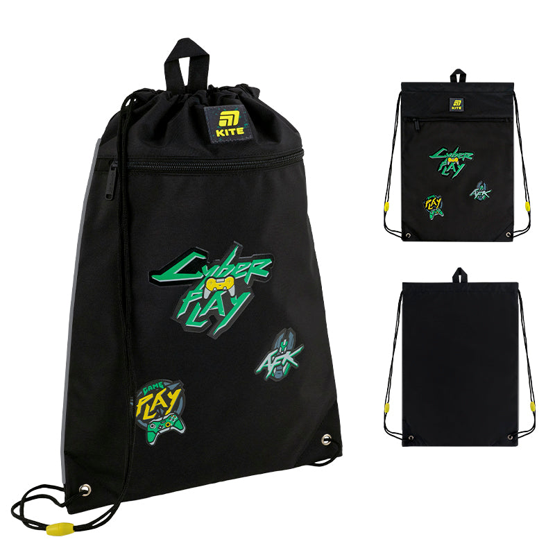 Сумка для взуття з кишенею Kite Cyber Game K25-601M-18