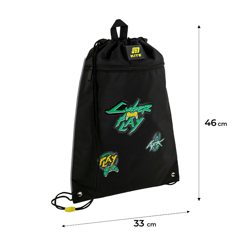 Сумка для взуття з кишенею Kite Cyber Game K25-601M-18. Фото 2