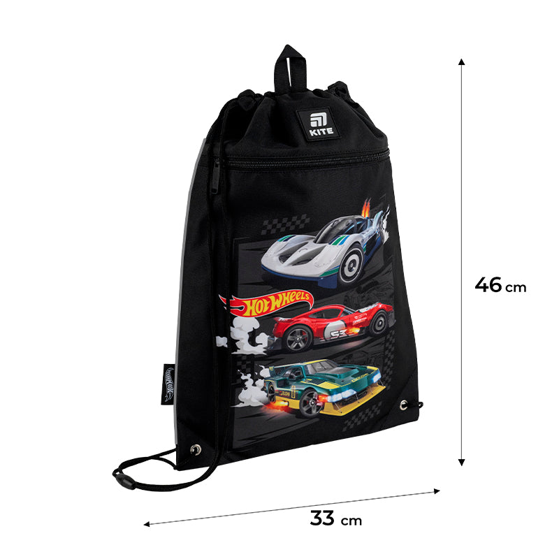 Сумка для взуття з кишенею Kite Hot Wheels HW25-601M-1. Фото 2