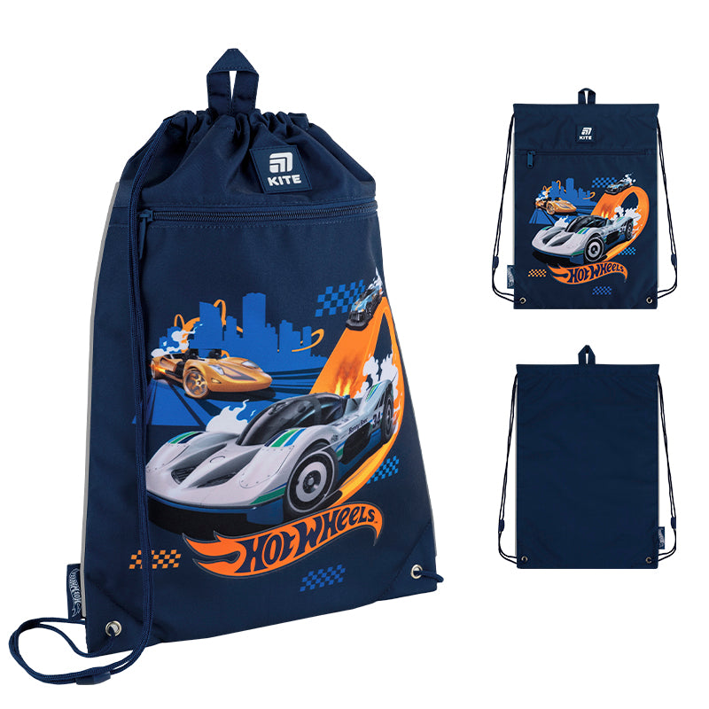 Сумка для взуття з кишенею Kite Hot Wheels HW25-601M-3
