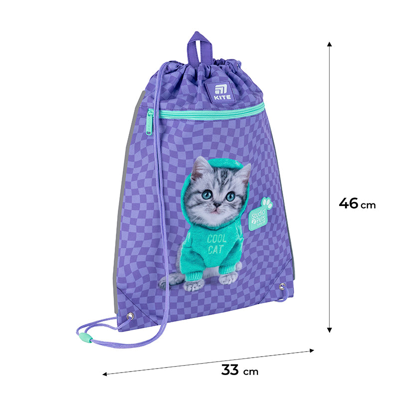 Сумка для взуття з кишенею Kite Studio Pets SP25-601M-2. Фото 2
