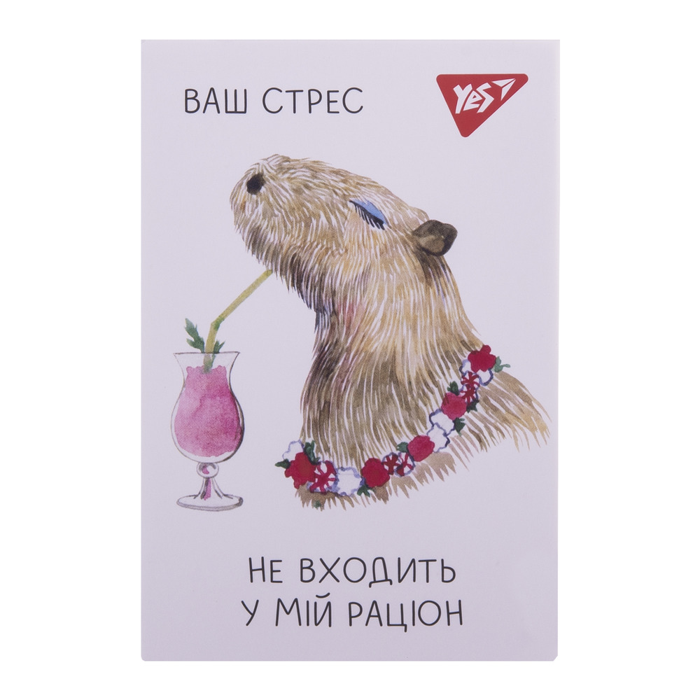 Блокнот YES А7  48 аркушів клітинка Capybara 152106. Фото 7