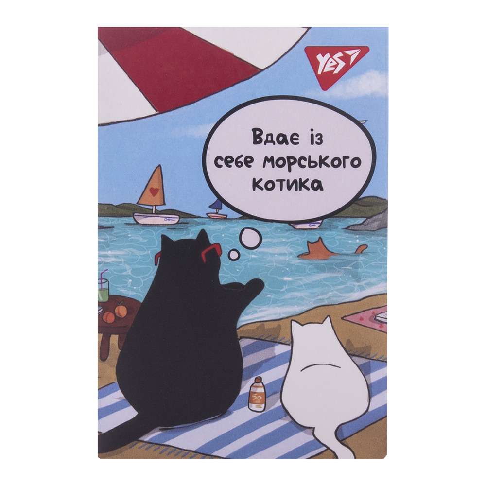 Блокнот YES А7 48 аркушів клітинка Miao life 152102. Фото 6