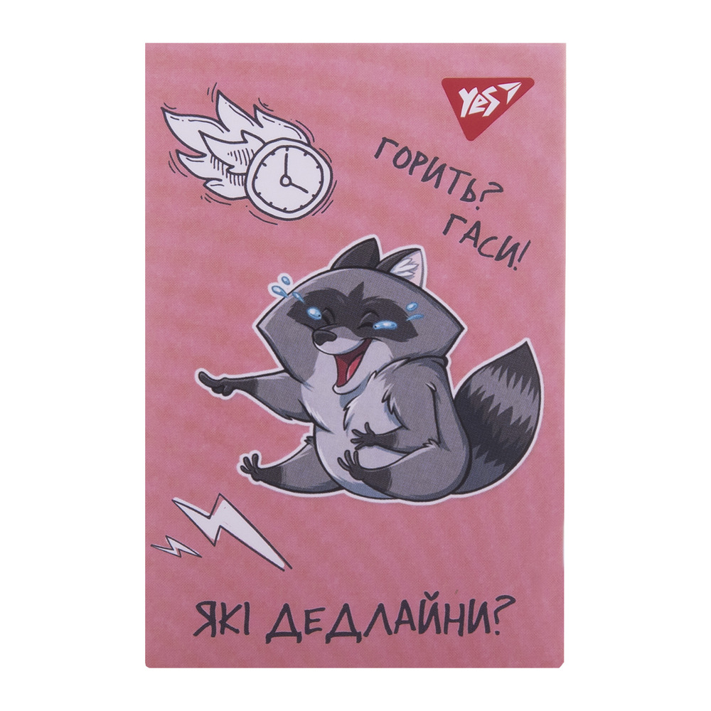 Блокнот YES А7 48 аркушів клітинка Smart raccoon 152107. Фото 7