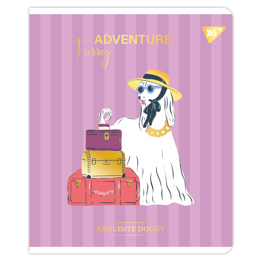 Зошит шкільний YES Exquisite doggy А5 48 аркушів клітинка 767548. Фото 2