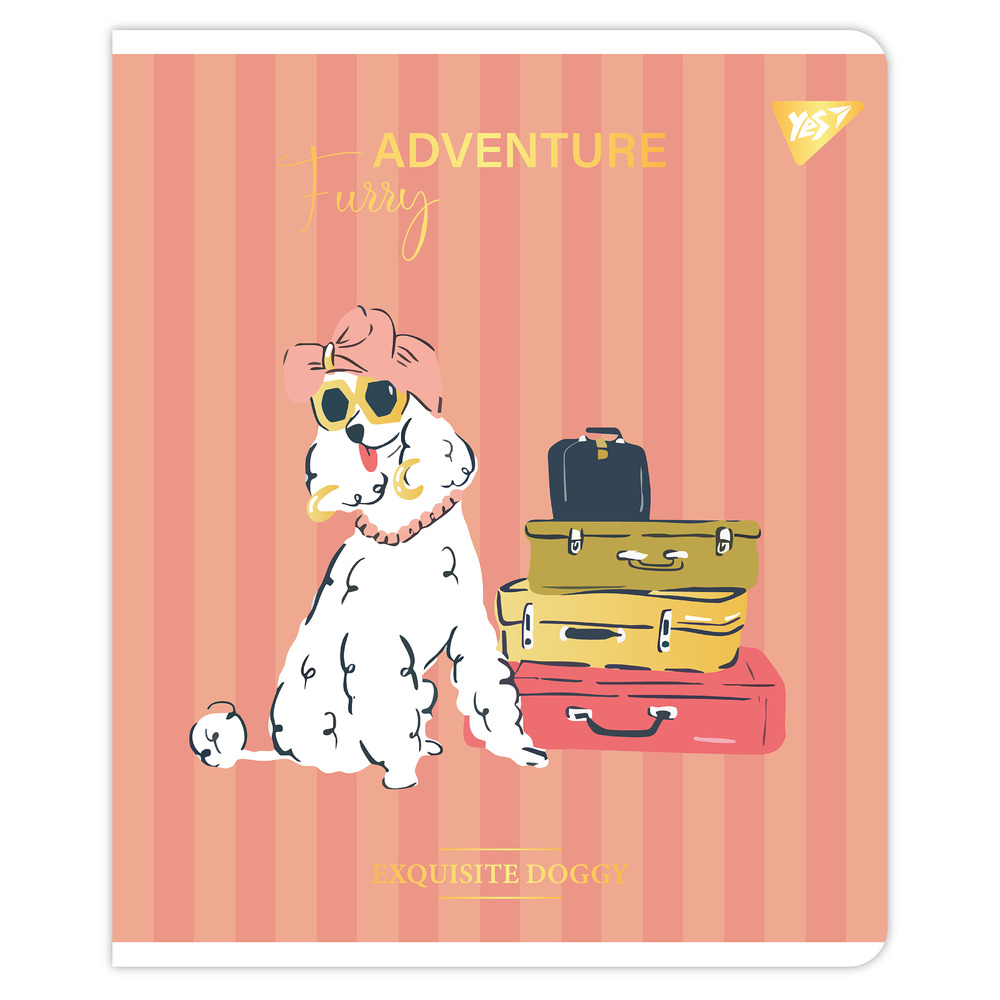 Зошит шкільний YES Exquisite doggy А5 48 аркушів клітинка 767548. Фото 3