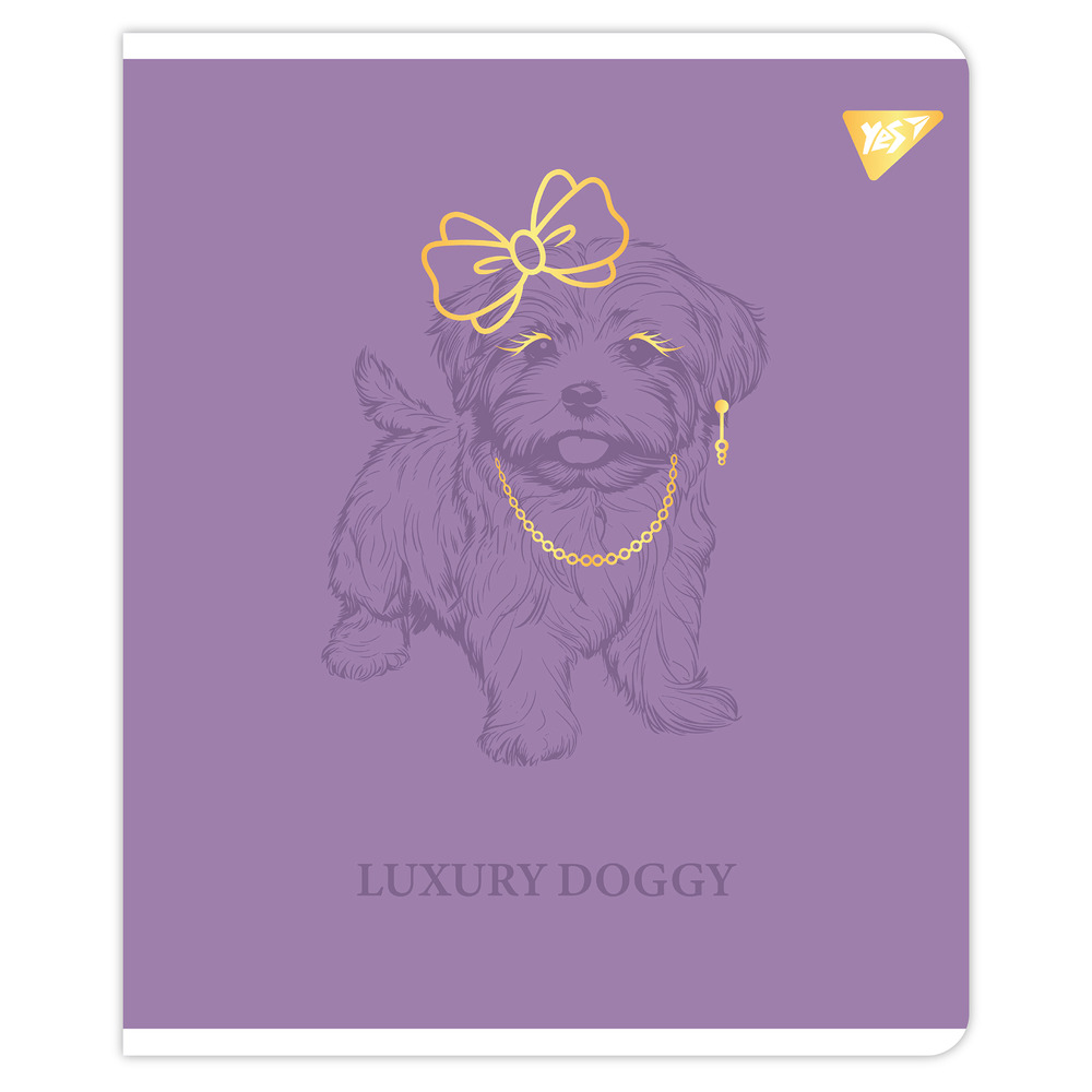 Зошит шкільний YES Luxure doggy А5 48 аркушів клітинка 767549. Фото 3