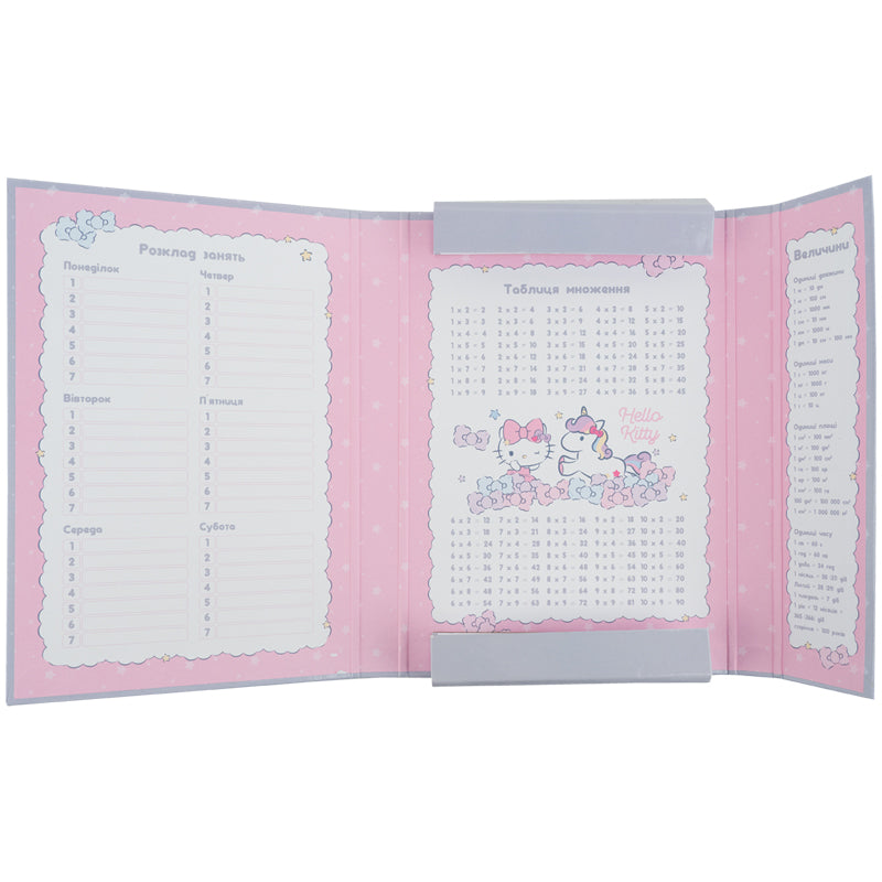Папка для зошитів на гумці Kite Hello Kitty HK25-210-1, картон. Фото 4