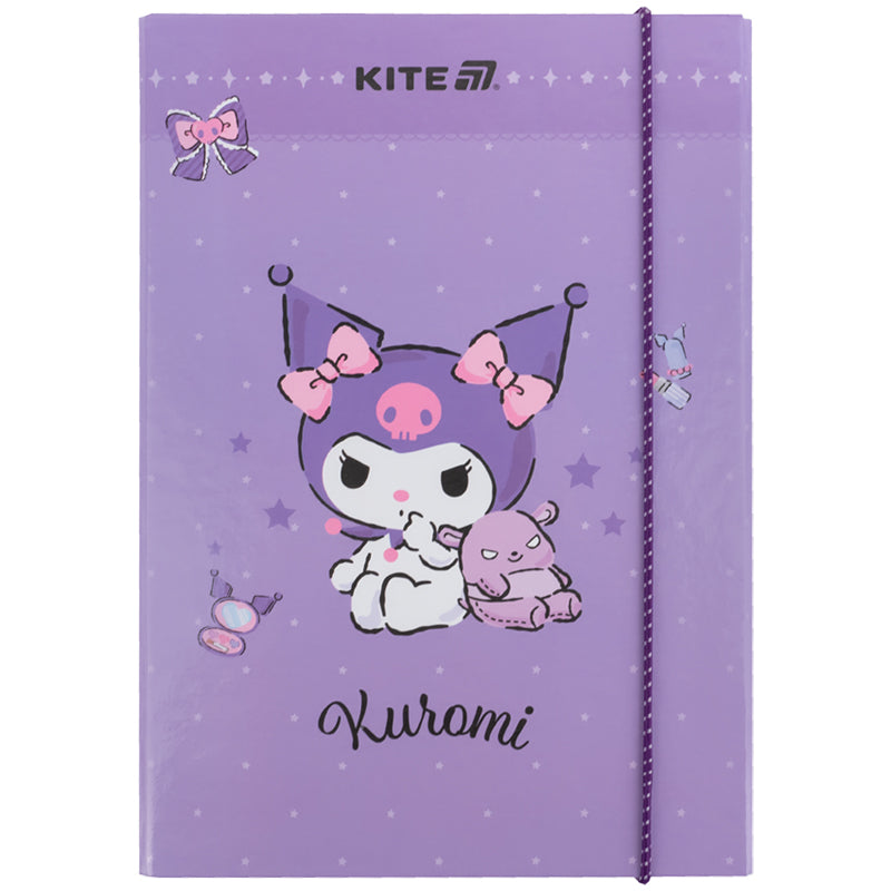 Папка для зошитів на гумці Kite Kuromi HK25-210-2, картон. Фото 2