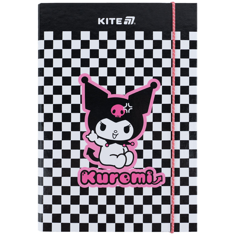 Папка для зошитів на гумці Kite Kuromi HK25-210-3, картон. Фото 2