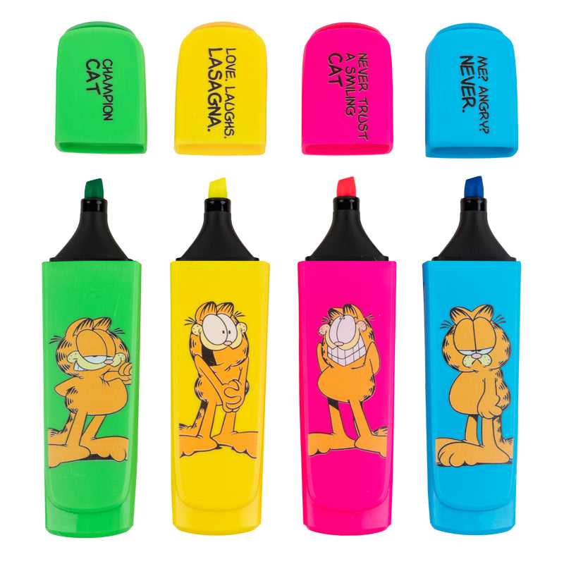 Маркер Highlighter Kite Garfield GF25-444, набір з 4-х кольорів. Фото 3