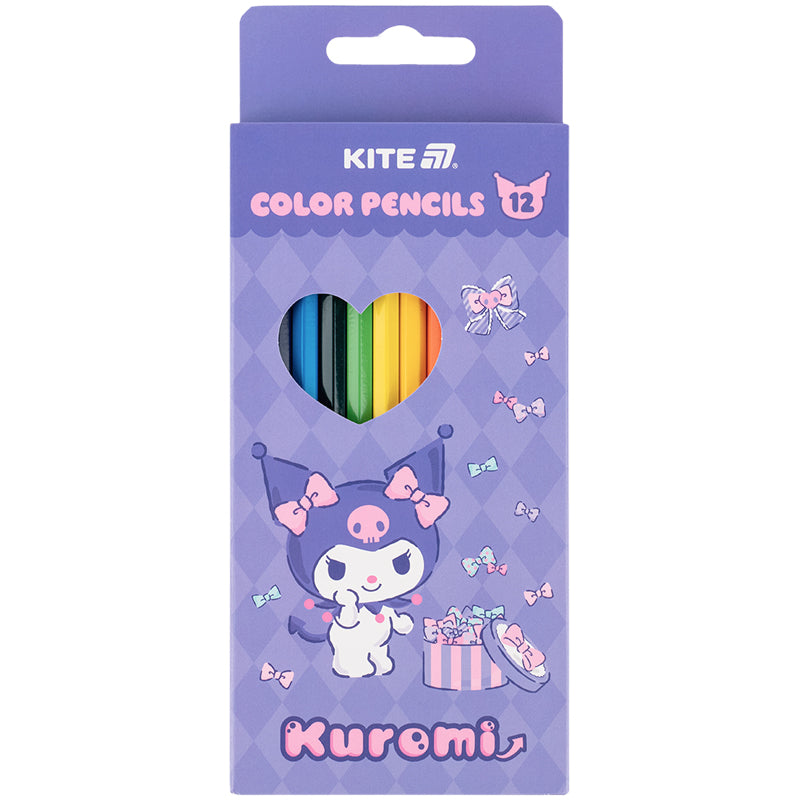Олівці кольорові Kite Kuromi HK25-051-2, 12 кольорів