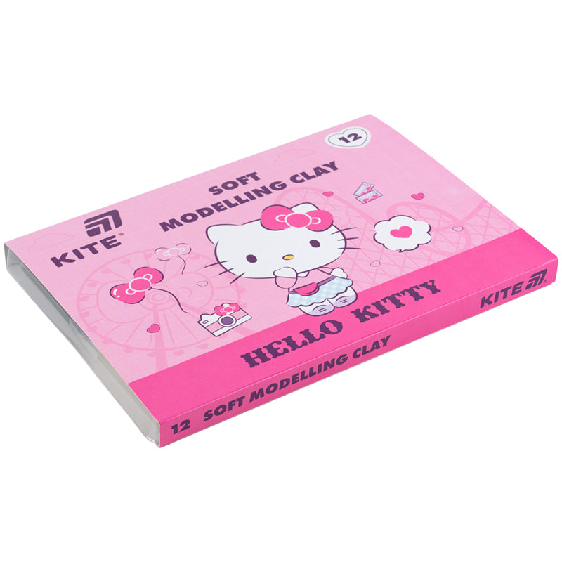 Пластилін восковий Kite Hello Kitty HK25-1086, 12 кольорів, 240 г. Фото 2