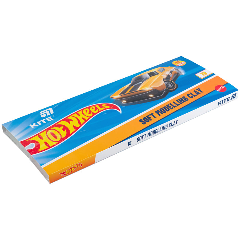Пластилін восковий Kite Hot Wheels HW25-085, 18 кольорів, 360 г. Фото 2