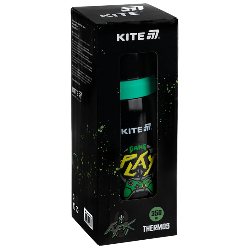 Термос Kite Cyber K25-301-1, 350 мл, чорний. Фото 4