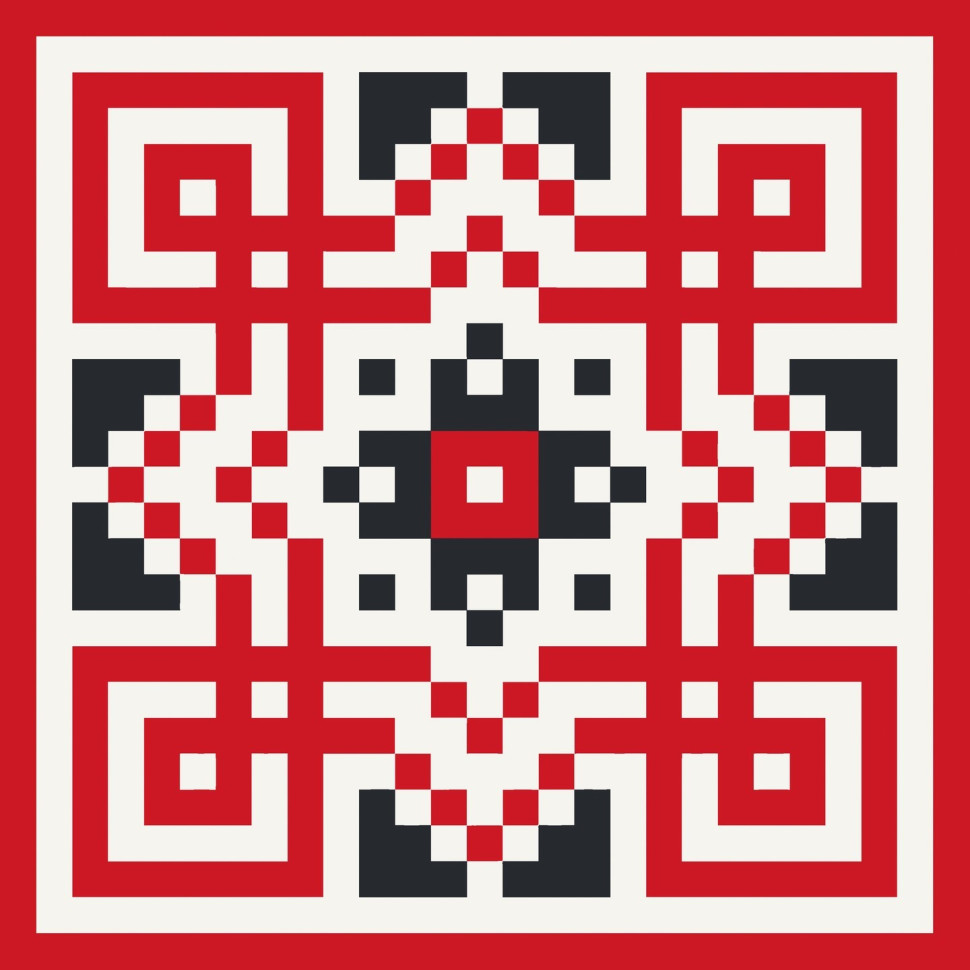 ArtCraft Картини за номерами. Український орнамент 30x30 см