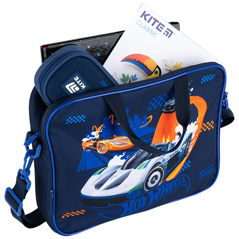 Шкільна текстильна сумка Kite Hot Wheels HW25-589. Фото 5