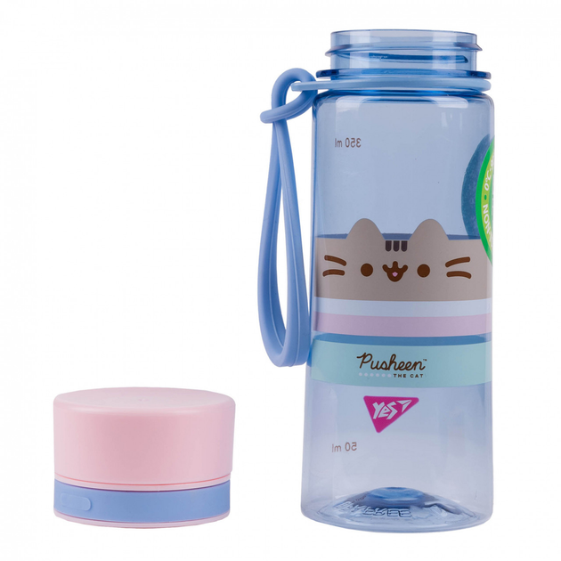 Пляшка для води Yes Pusheen 400 мл блакитна 708319. Фото 3