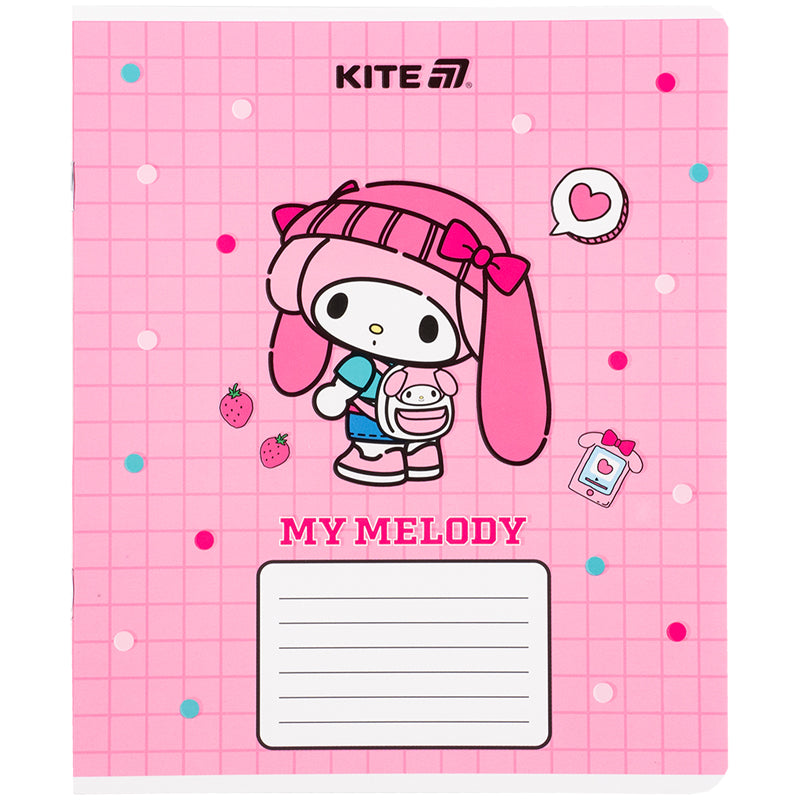 Зошит шкільний Kite Kuromi 12 аркушів, клітинка HK25-232-4. Фото 3