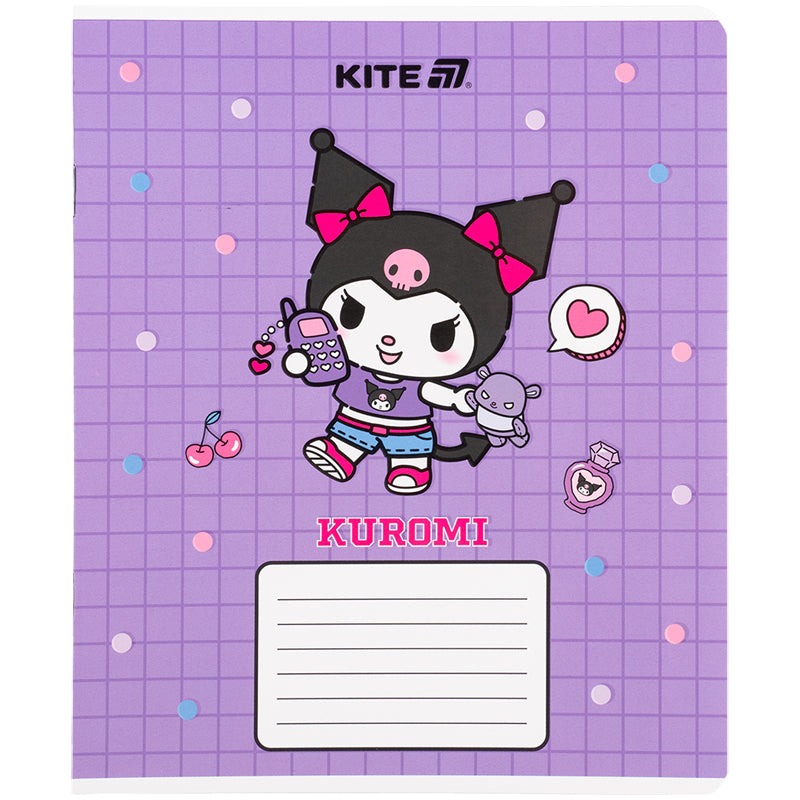 Зошит шкільний Kite Kuromi 12 аркушів, клітинка HK25-232-4. Фото 6