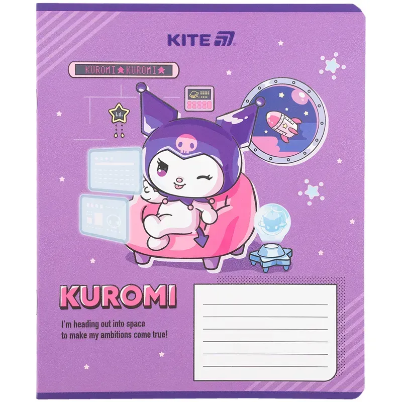Зошит шкільний Kite Kuromi 18 аркушів, клітинка HK25-236-1. Фото 6