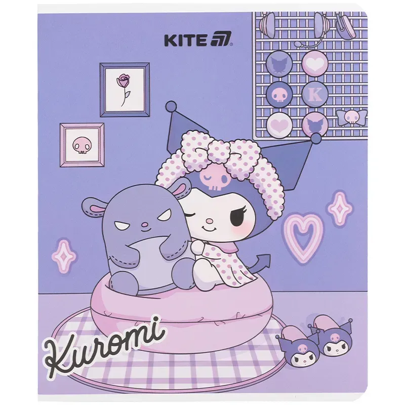 Зошит шкільний Kite Kuromi 24 аркуші, клітинка HK25-238. Фото 19